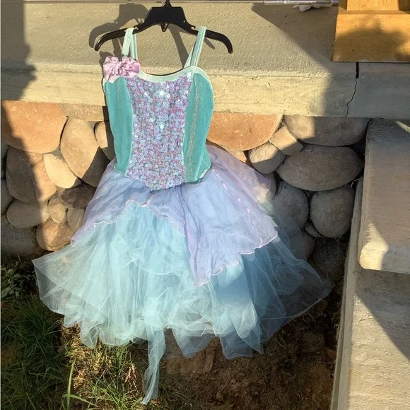 Sparkling Blue and Purple Kids Costume - Picture 14 of 14